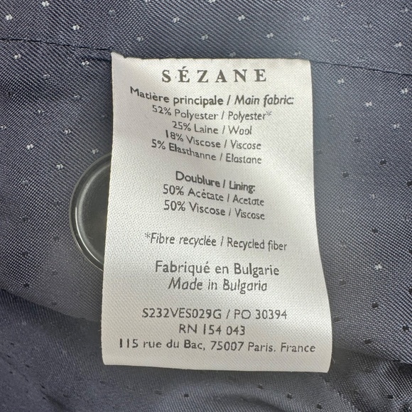 Sezane grey vest - NWOT - - Picture 7 of 10